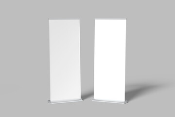 roll up banner blank mockup