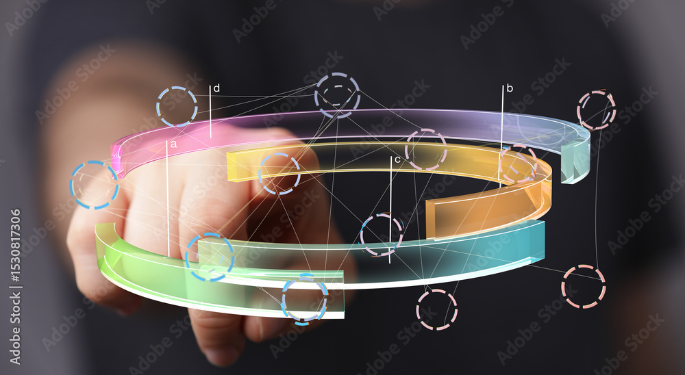 Poster Abstract technology background.  Digital network, data connection, futuristic concept.