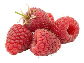 ripe raspberries close-up