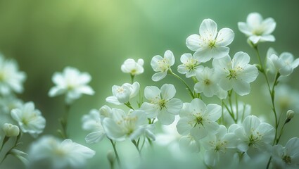 Blooming anise flower field on a hot summer day, featuring food and drinks ingredient. Fresh medicinal plant in a seasonal background.