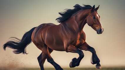A fullbody warmblood horse set against a pure white background.