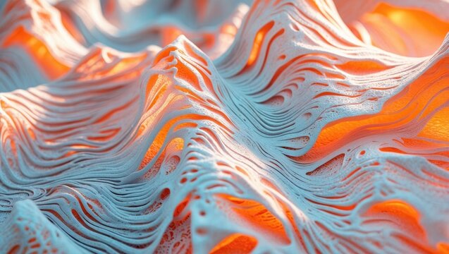 A frosted window featuring expressionist patterns of light and color. - Powered by Adobe