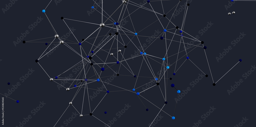 Poster stock photo of abstract network connections. ideal for technology, communication, and global concept
