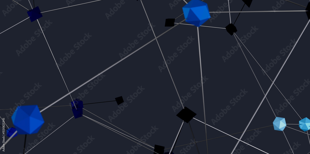 Poster modern digital network concept. ideal for tech, data, and connection themes.