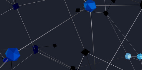 Modern digital network concept.  Ideal for tech, data, and connection themes.