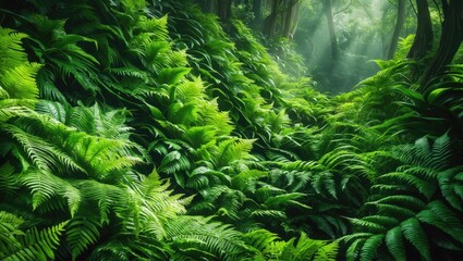 Close-up of common fern bracken Pteridium aquilinum in the UK on June 9, 2024.