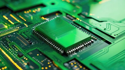 View of the underside of a COMPUTER CHIP.