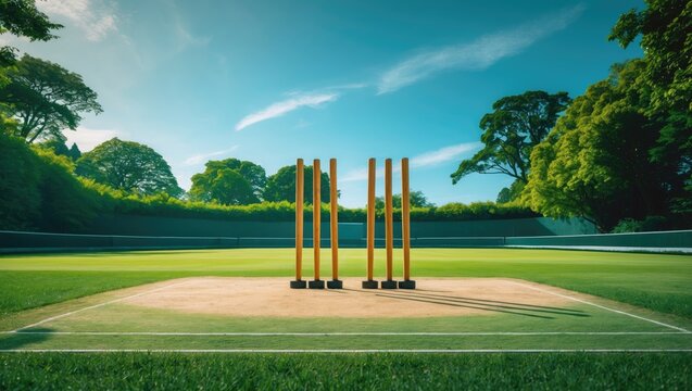 Cricket pitch located at Kerala Cricket Association Ground in Thumba, Trivandrum.