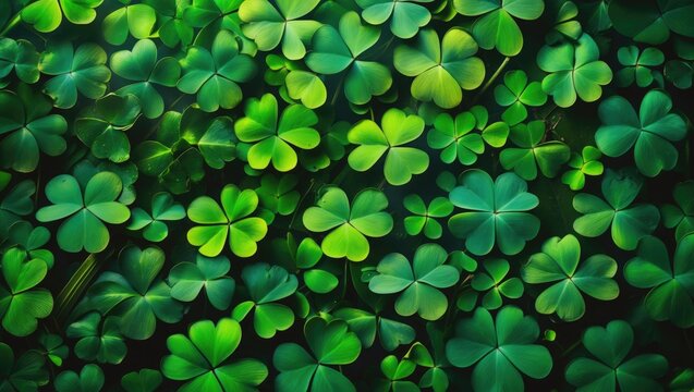 Creeping wood-sorrel or Oxalis corniculata as decoration with grass leaf. Clover. Close-up of Creeping lady's sorrel plant. Spring-flowering Redwood Sorrel Oxalis oregana in a woodland landscape.