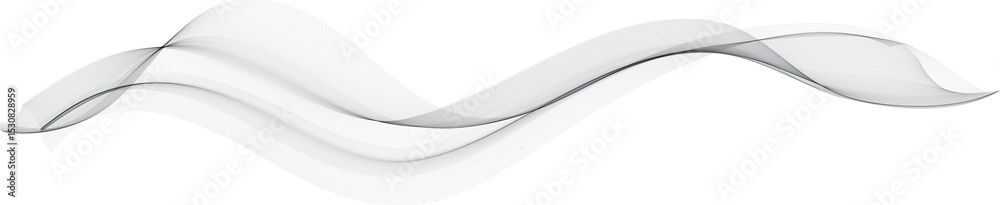 Poster Abstract Thin Wavy Lines. Smoke Wave Background. Curve Pattern. Gradient Blend Swoosh.