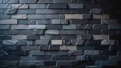 Black slate wall background featuring a textured surface and natural patterns.