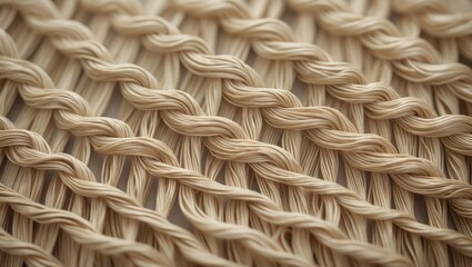 Beige straw carpet used for texture or background purposes