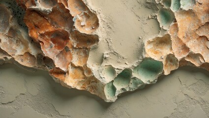 Beige cement background, wall texture background, used for home decoration.