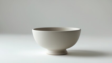 Small beige ceramic round bowl used for serving or decoration.