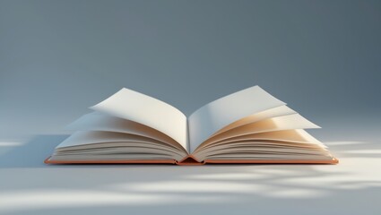 3D Brochure blank white template for mock-up and presentation design