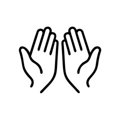 Obraz premium Two outstretched hands in a symbol of support and care 