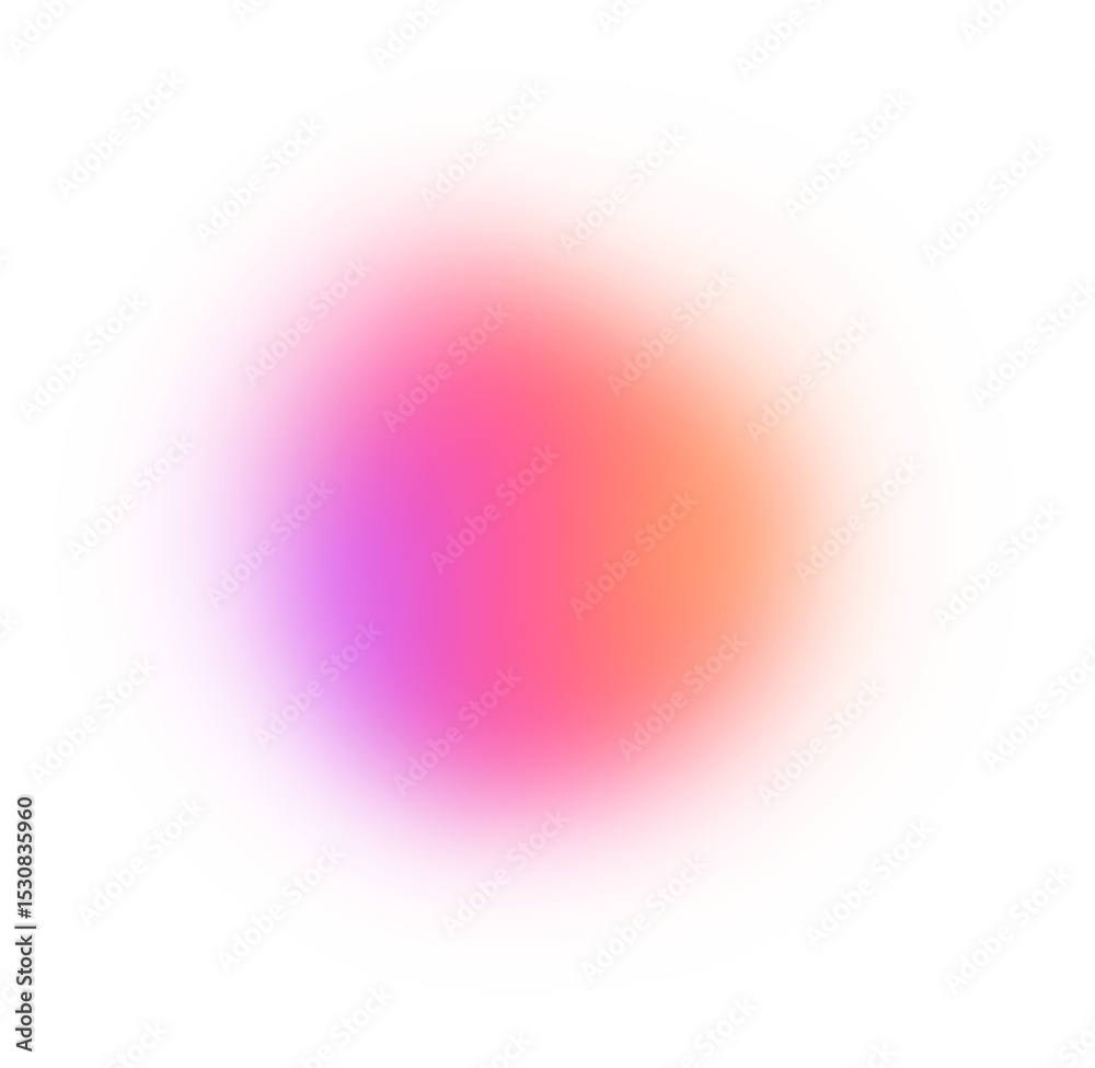 Poster abstract color gradient shape. pink purple orange blurred design element