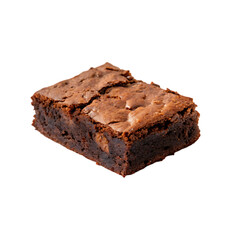 Delicious single chocolate brownie for dessert or snack