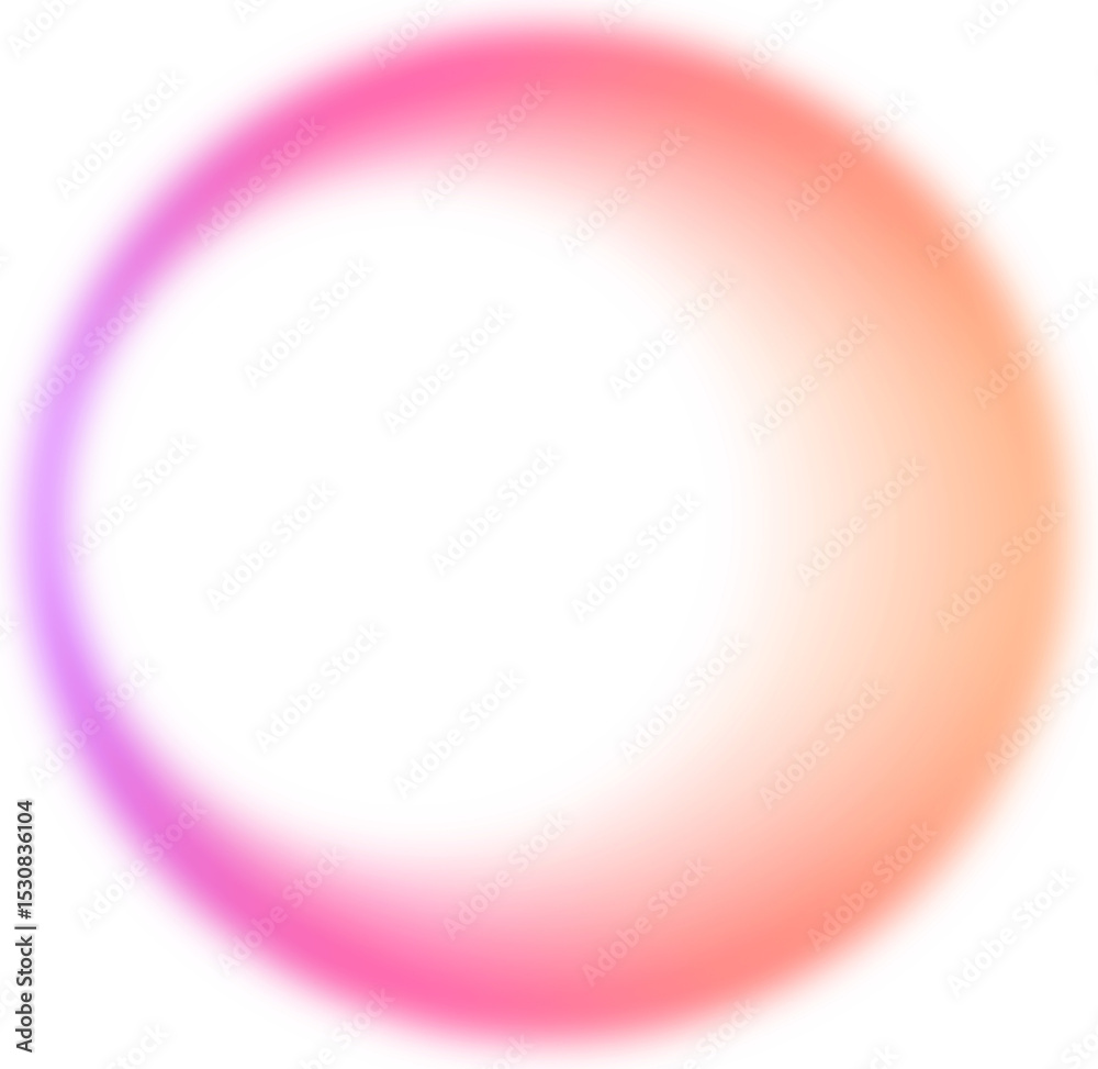 Poster abstract color gradient shape. pink purple orange blurred design element