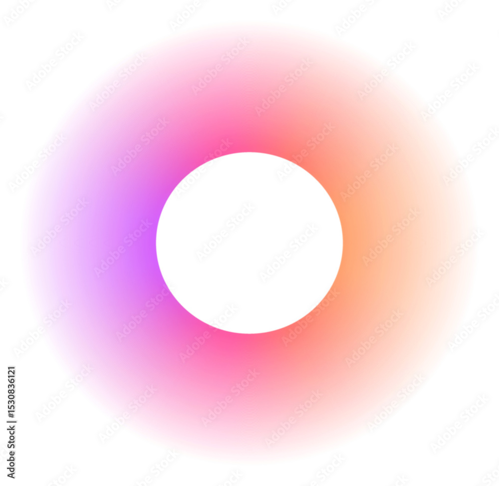 Poster abstract color gradient shape. pink purple orange blurred design element
