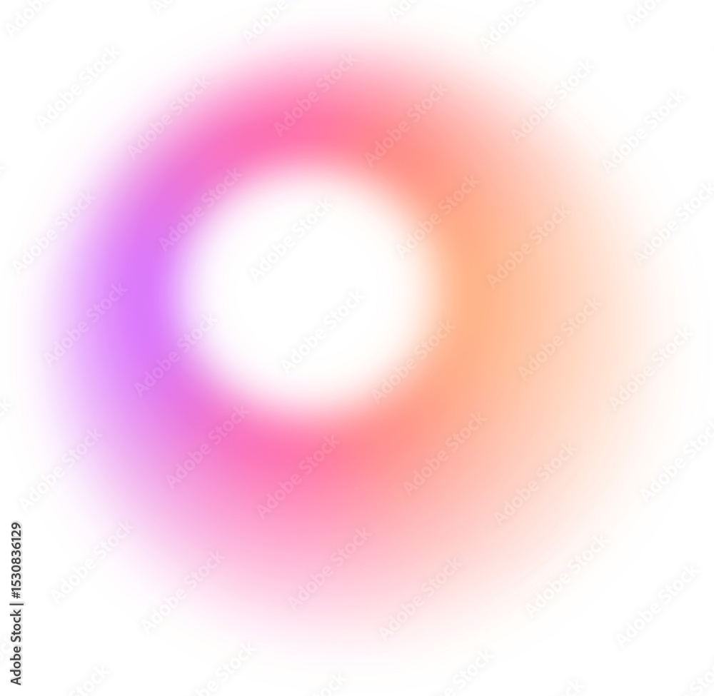 Poster abstract color gradient shape. pink purple orange blurred design element