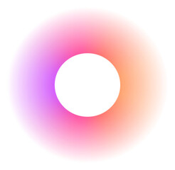 Abstract Color Gradient Shape. Pink Purple Orange blurred Design Element