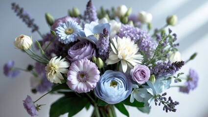 A close-up of a bouquet of flowers.