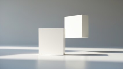 3D Mockup of a Business Card Illustration