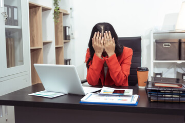 Hard Work, Stress, White Businessman, Young Woman, Businesswoman, Office Worker, Employer,...