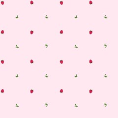 Bright summer berry pattern radiates joy with its seamless design and fresh colors