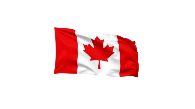 Canadian Flag High-Resolution Image of the Maple Leaf Flag Waving, Perfect for Patriotic Projects and Designs. Download this Vibrant, Crisp Image of Canada's National Symbol.