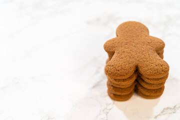 Step-by-Step Process of Making Spiced Gingerbread Cookies