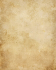 Vintage Aged Parchment Texture in Warm Beige for Background or Design