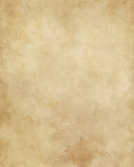 Obraz premium Vintage Aged Parchment Texture in Warm Beige for Background or Design