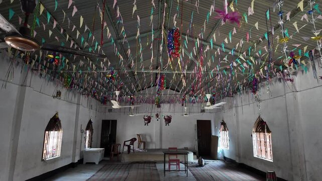 Christian church in Santal ethnic group, Rajshahi Division, Tanore, Bangladesh