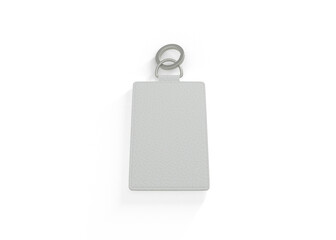 Leather Keychain Mockup for Engraved Logo