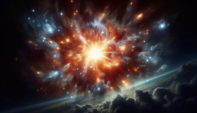 Supernova Explosion A dramatic explosion of a star releasing imm