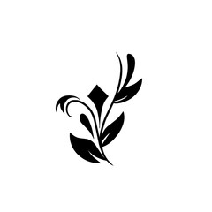 Fototapeta premium floral ornament icon