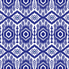 Native Abstract Ikat Pattern. Traditional geometric Ethnic pattern seamless