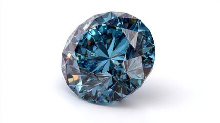 Exquisite blue diamond gemstone showcasing brilliant cut for jewelry design