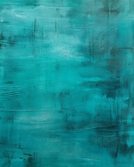 Teal Abstract Grunge Texture with Black Drips for Artistic Backgrounds