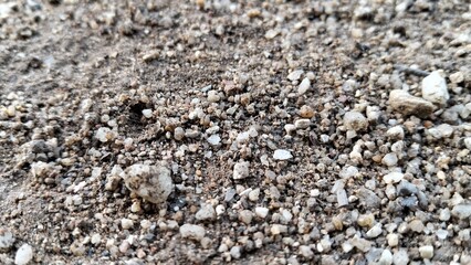 Close-Up of Dirt and Gravel Texture