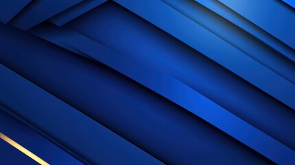 Obraz premium Abstract design with diagonal blue stripes and subtle gold accents.