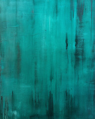 Teal Abstract Grunge Texture with Black Drips for Artistic Backgrounds