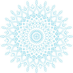 Beautiful flower art and mandala vector design