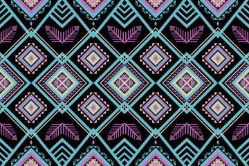 Vintage abstract Ethnic geometric beautiful color pattern.