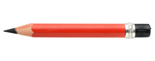PNG Red pencil with black eraser
