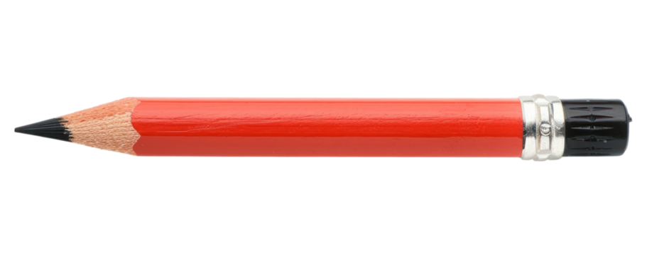 PNG Red pencil with black eraser