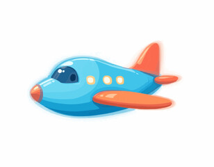 Adorable Cartoon Airplane Illustration Perfect for Kids' Projects and Designs