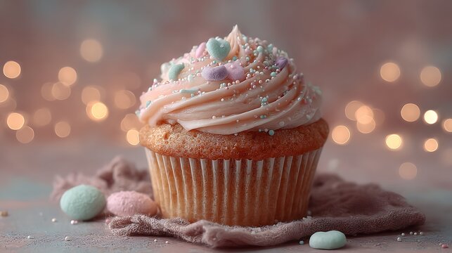 Cupcake dessert with icing